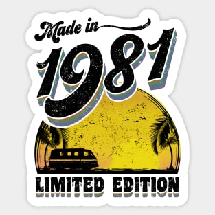 Made in 1981 All Original Parts Sticker